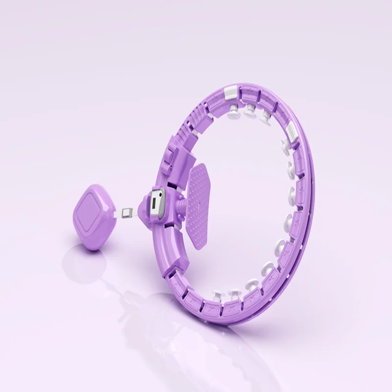 
Intelligent LCD exercise counter digital Hula Ring Hoops plastic automatic weighted smart Hula Hooping for people fitness 