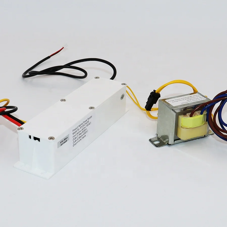 Kinyo High Voltage Power Supply for ESP Electrostatic Air Purification Module DC12V 24V 5W Dual Output 4/8KVDC, -4/8KVDC