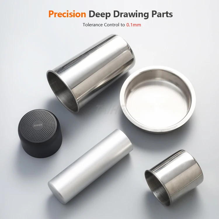 Custom Precision Stamping Aluminium Stainless Steel Copper Deep Drawing Cover Shell Housing Can Parts