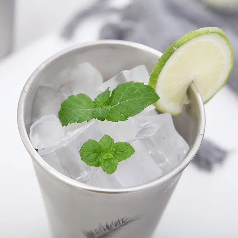 304 stainless steel portable cup student water simple and anti drop beer cup summer cold drink cup