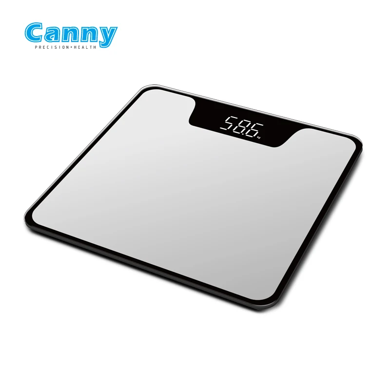 
Canny Hot selling Toughened glass ABS Plastic Digital Body Weight Bathroom Scale 
