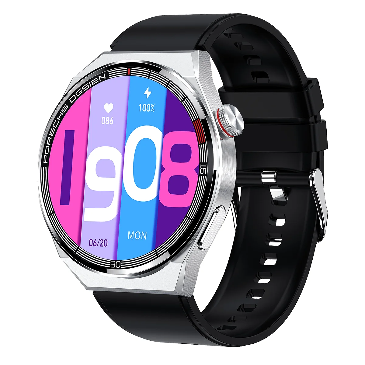  Smartwatch GN3 Pro Digital for Women Men Compatible Bluetooth Call Reminder Message Push with Heart Rate Monitor Fitness Watch 
