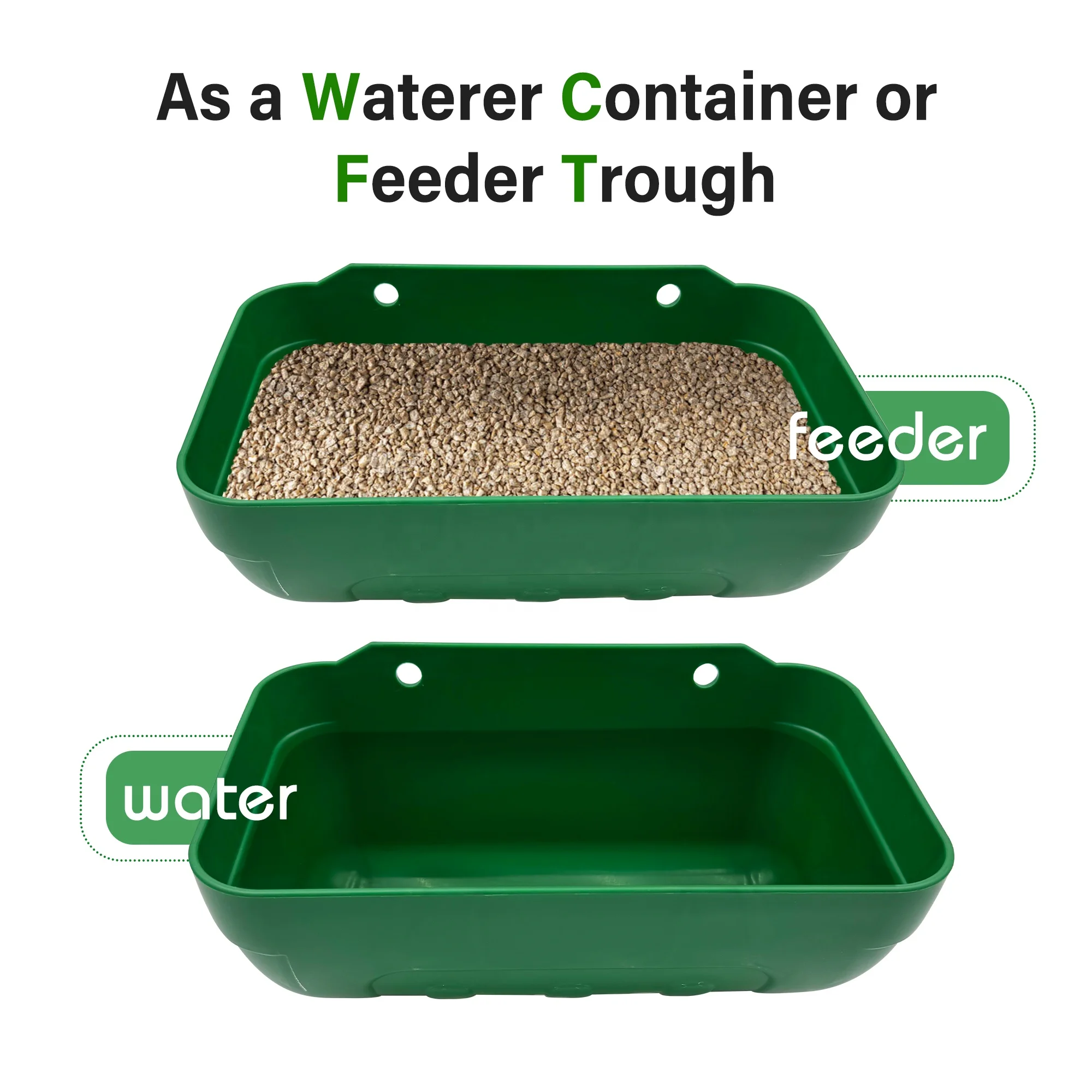 Poultry and Animal Feeders for Providing Nutritious Meals Durable and Easy to Use Trough