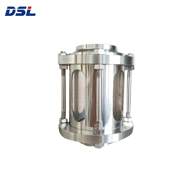 Stainless Steel Sanitary Inline Sight Glass Tubular Diopter Straight Sight Glass Pipeline Sight Glass