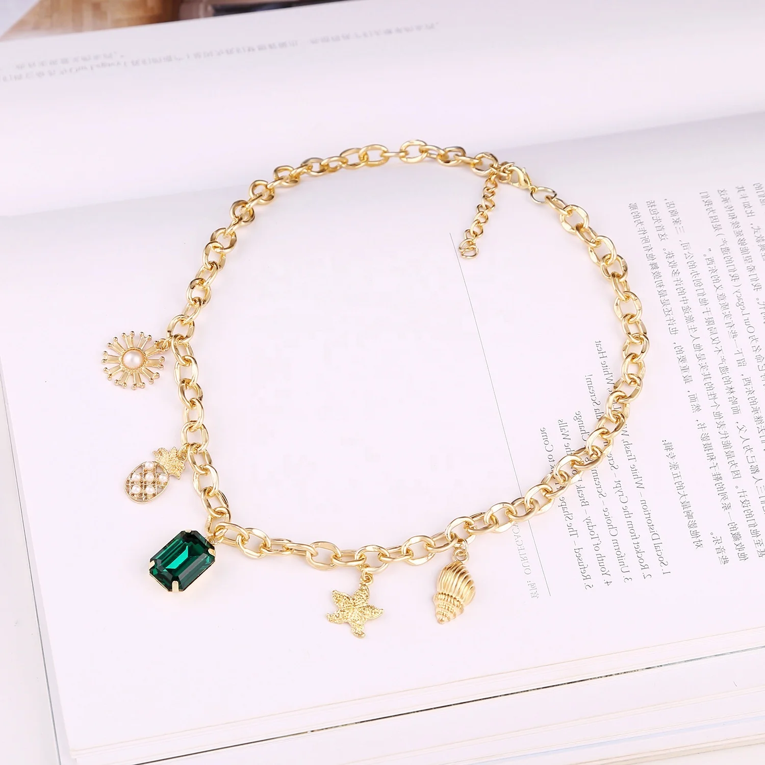 2024 Wholesale summer beach sea shell star pearl charms other fashion necklaces for women fine jewelry