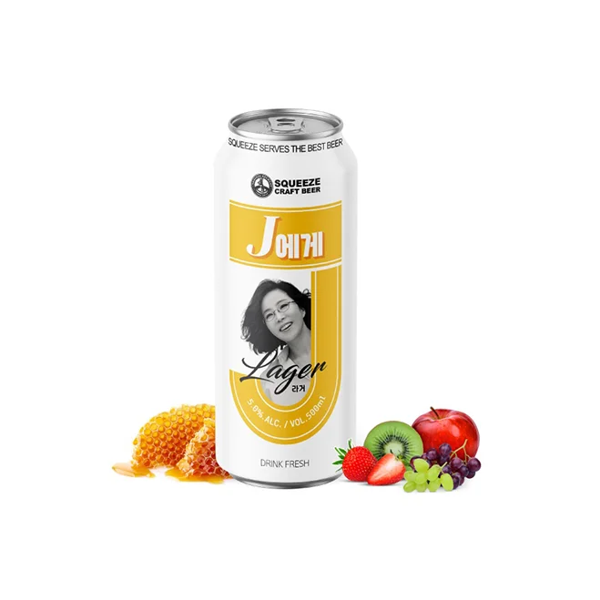 [Squeeze Beer] 500ML Oem Fruit Alcohol Mixed Drink Canned Beer 500ML Fruit Honey flavored Alcoholic drink