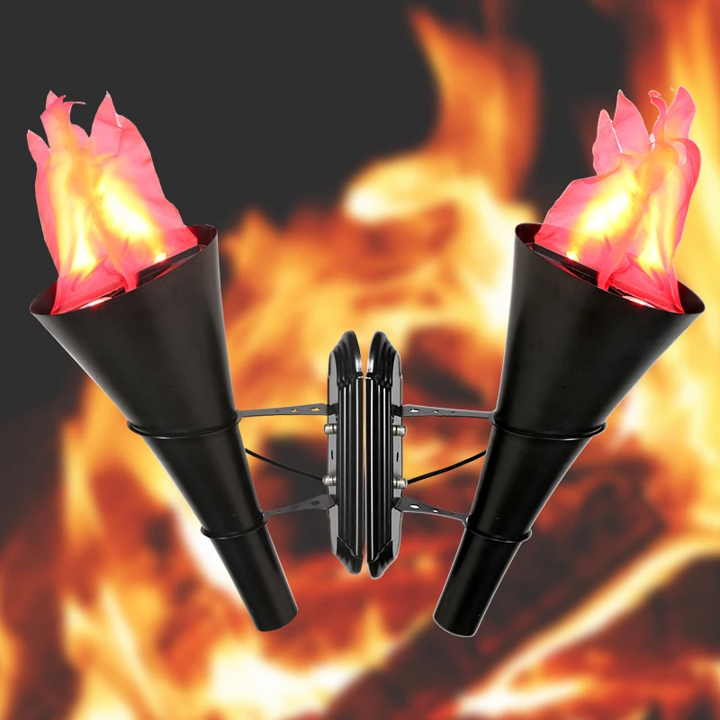 Hot LED simulation flame arrangement indoor wall lights Halloween big horn flame decorative lights
