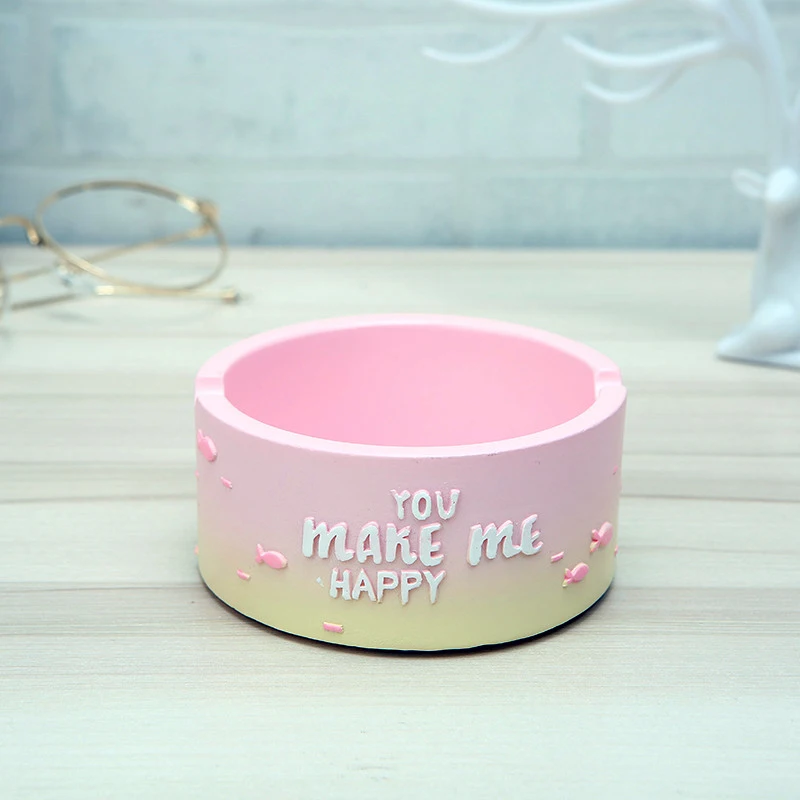 Новые специфические украшения, деловые подарки, симпатичная домашняя мебель для гостиной, Мультяшные полимерные поделки, полимерная пепельница