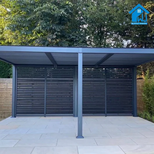 Factory Supplied Luxury Garden House Outdoor Restaurant Outdoor Furniture Aluminum Pergola