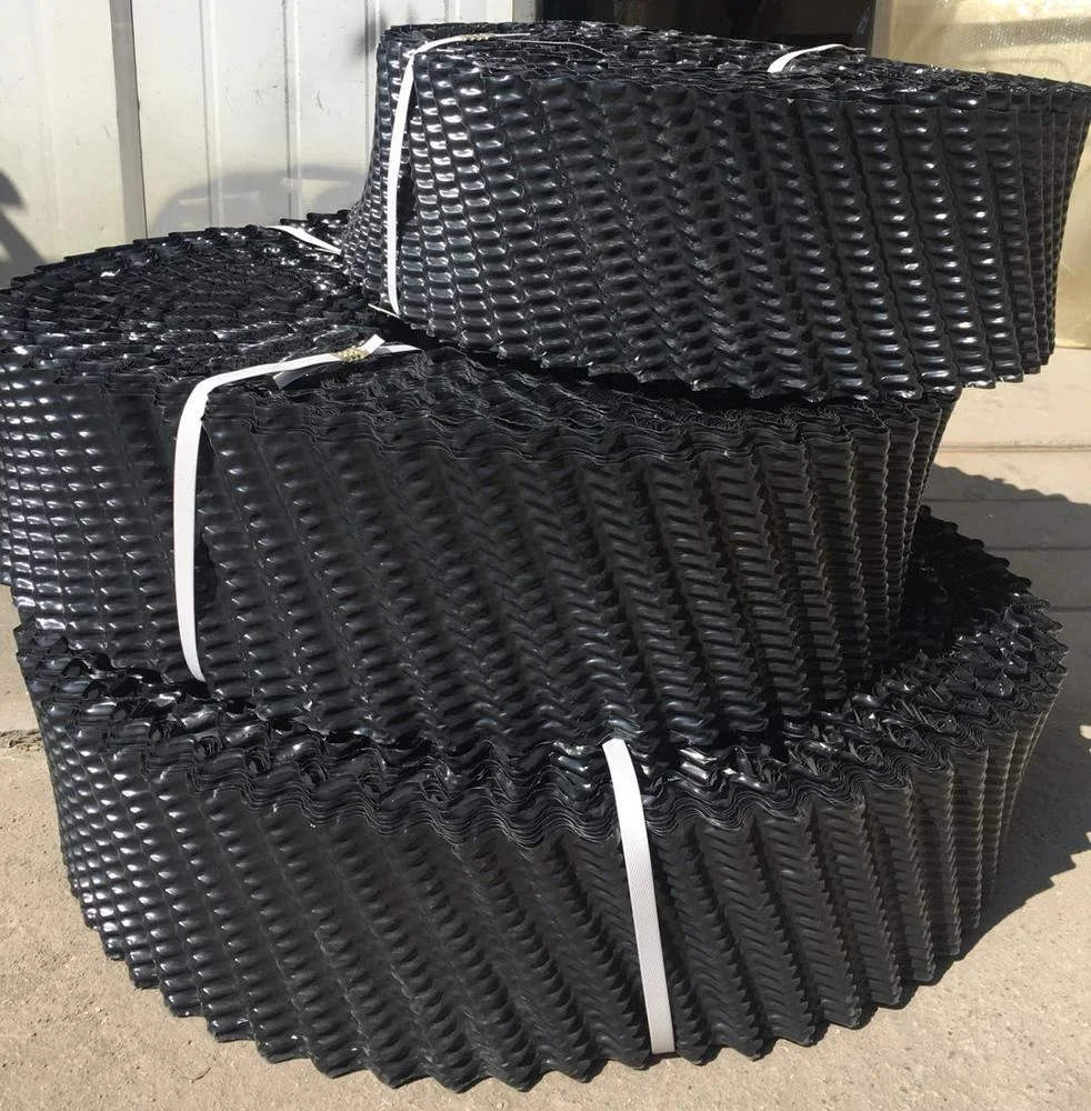 Commonly Used Black Round PVC Water Cooling Tower Fill