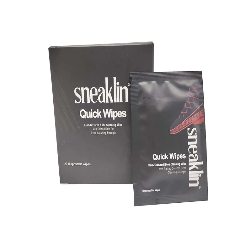 Eco Friendly High quality Private Logo Sport Shoe Sneaker Cleaning Disposable Cleaner Wet Wipes