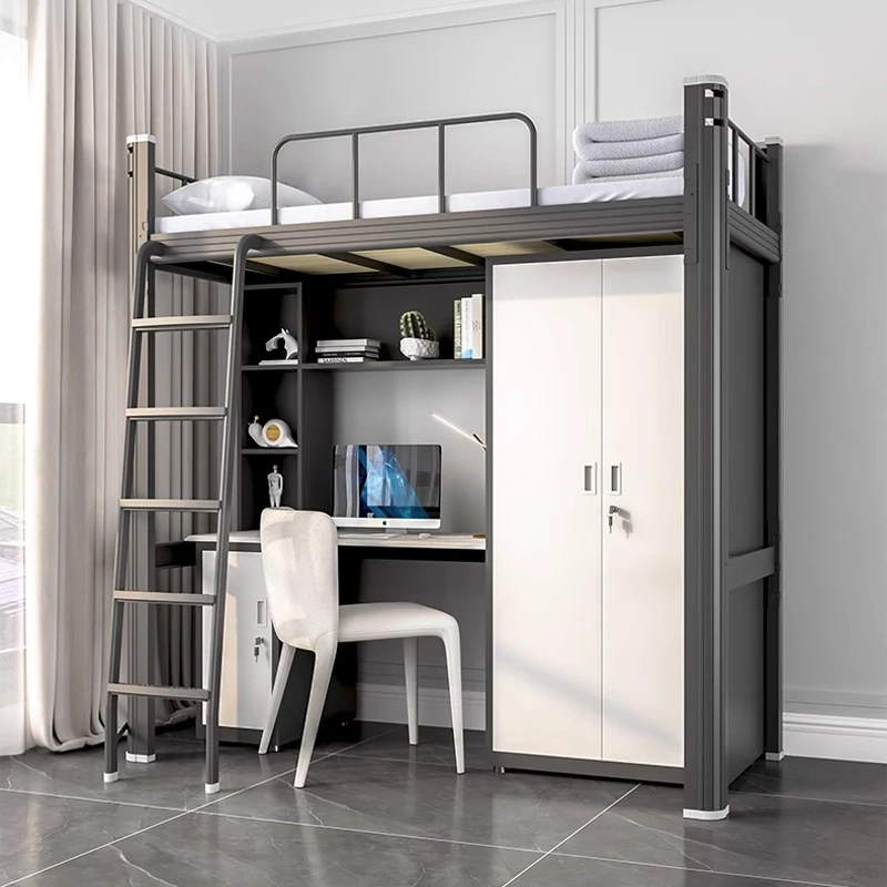 Lit superpos cheap 2 layers bunk bed for adult double decar bed iron double metal bed cama casal literas hierro