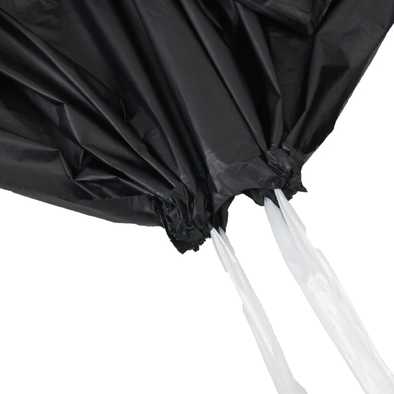 Home Black Compostable Biodegradable Plastic 30mic Drawstring Trash Bag Bin Liners