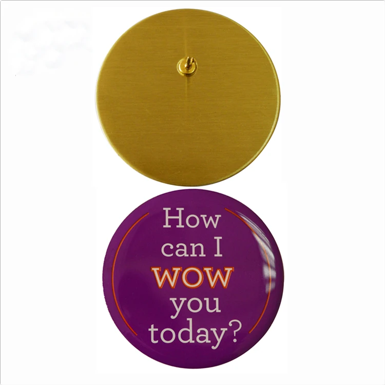 epoxy domed brass printing badge