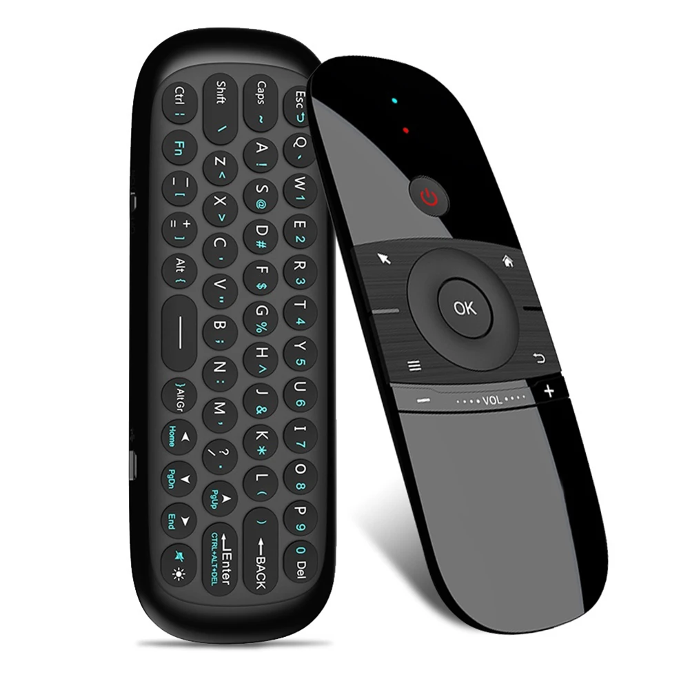 Manufacturer Air Mouse 2.4G RF Mini wireless keyboard and mouse with Gyro sensor remote control W1 For Android TV Box