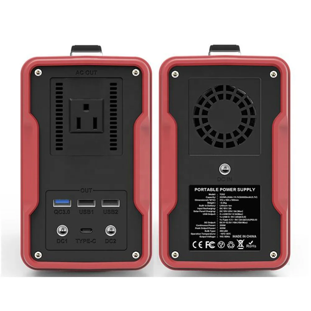 Outdoor Emergency Battery 220v Electricity Generator 60000mah Portable Power Station For Emergencies