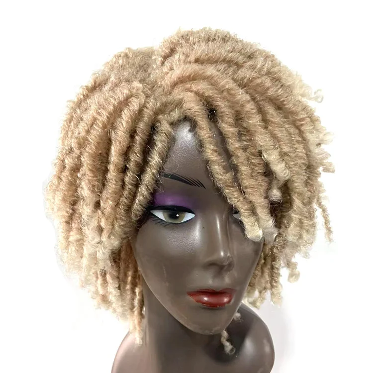 ombre color dreadlock wigs for women synthetic braid wigs ready to use  premium fiber