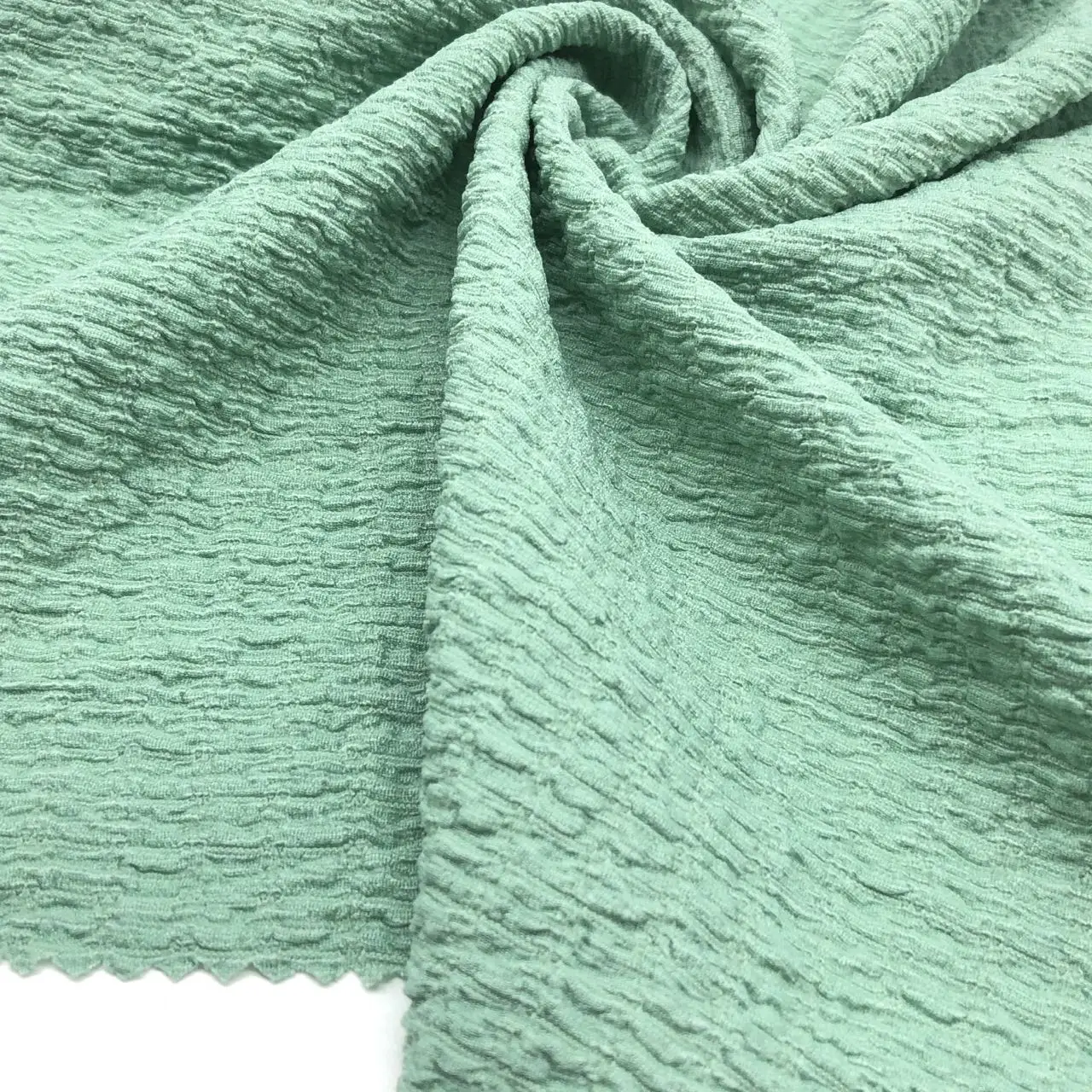 polyester poly spandex seersucker Jacquard crinkle seersucker swimwear fabric bikini tie-dye for sale