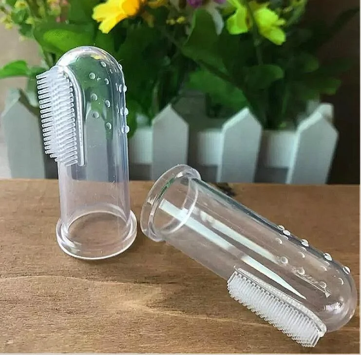 Силиконовая зубная щетка для младенцев