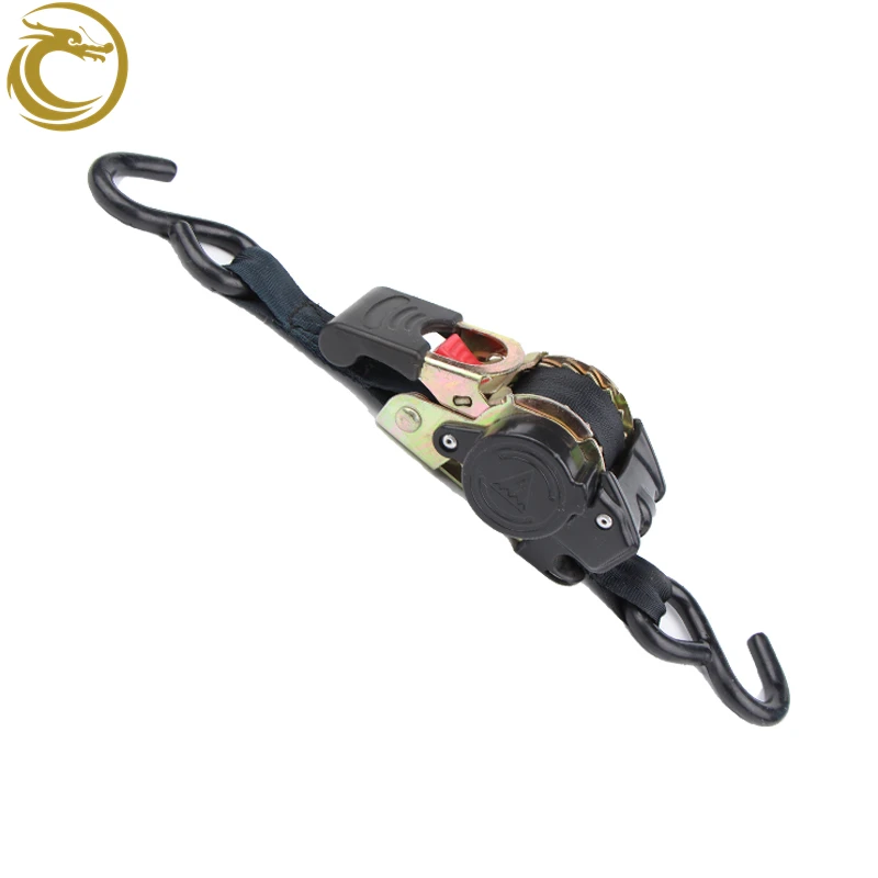 Ratchet Strap Cargo Tie Downs - Retractable 1 Inch x 6 Ft