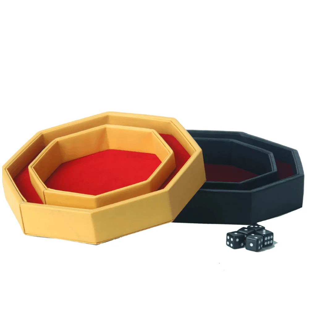  PU Leather Dice box Roleplaying Game Tray Holder With