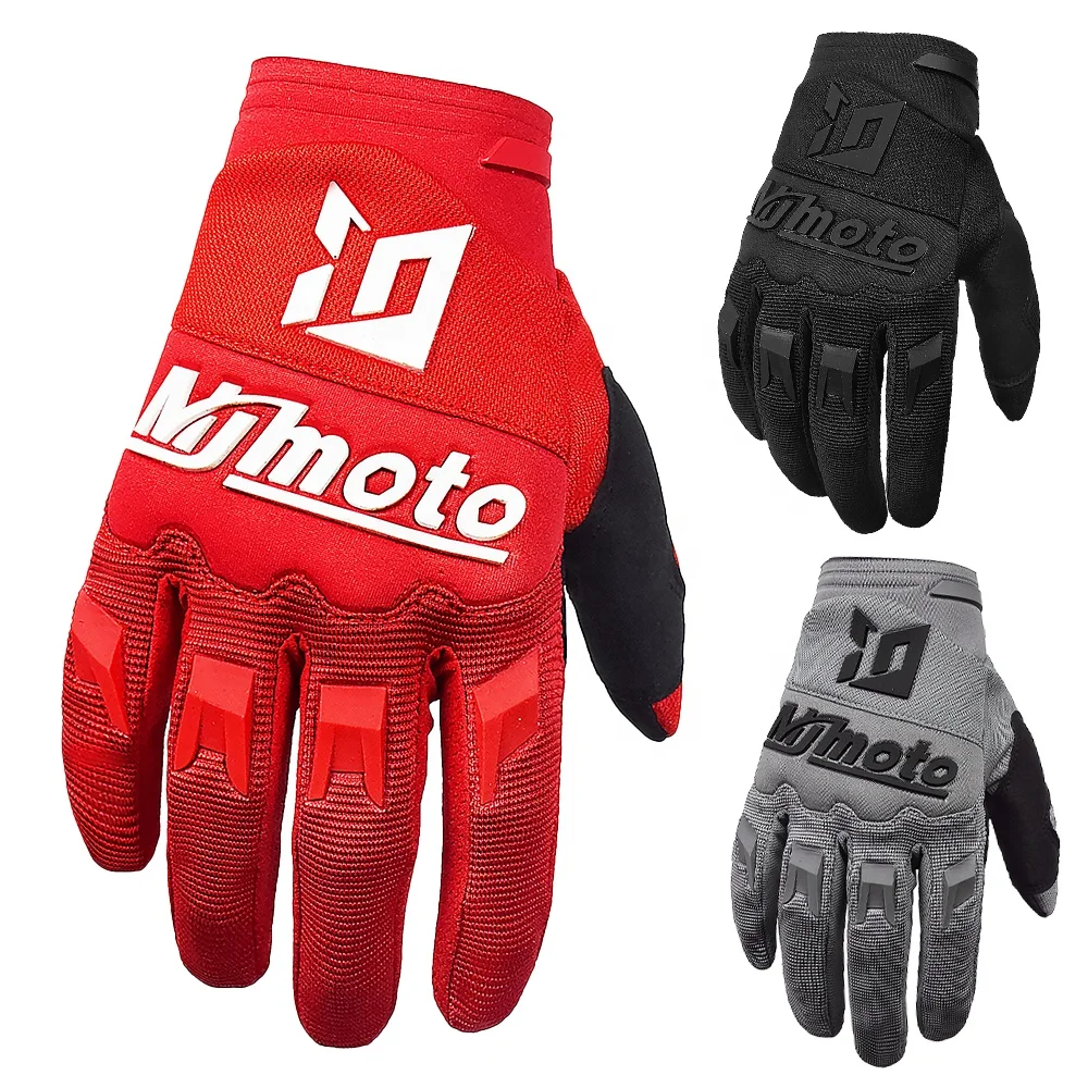 Summer Bicycle ATV MTB BMX Off Road Motorcycle Riding Gloves Mountain Bike Motorbike Gloves Non-slip Motocross Racing Gloves