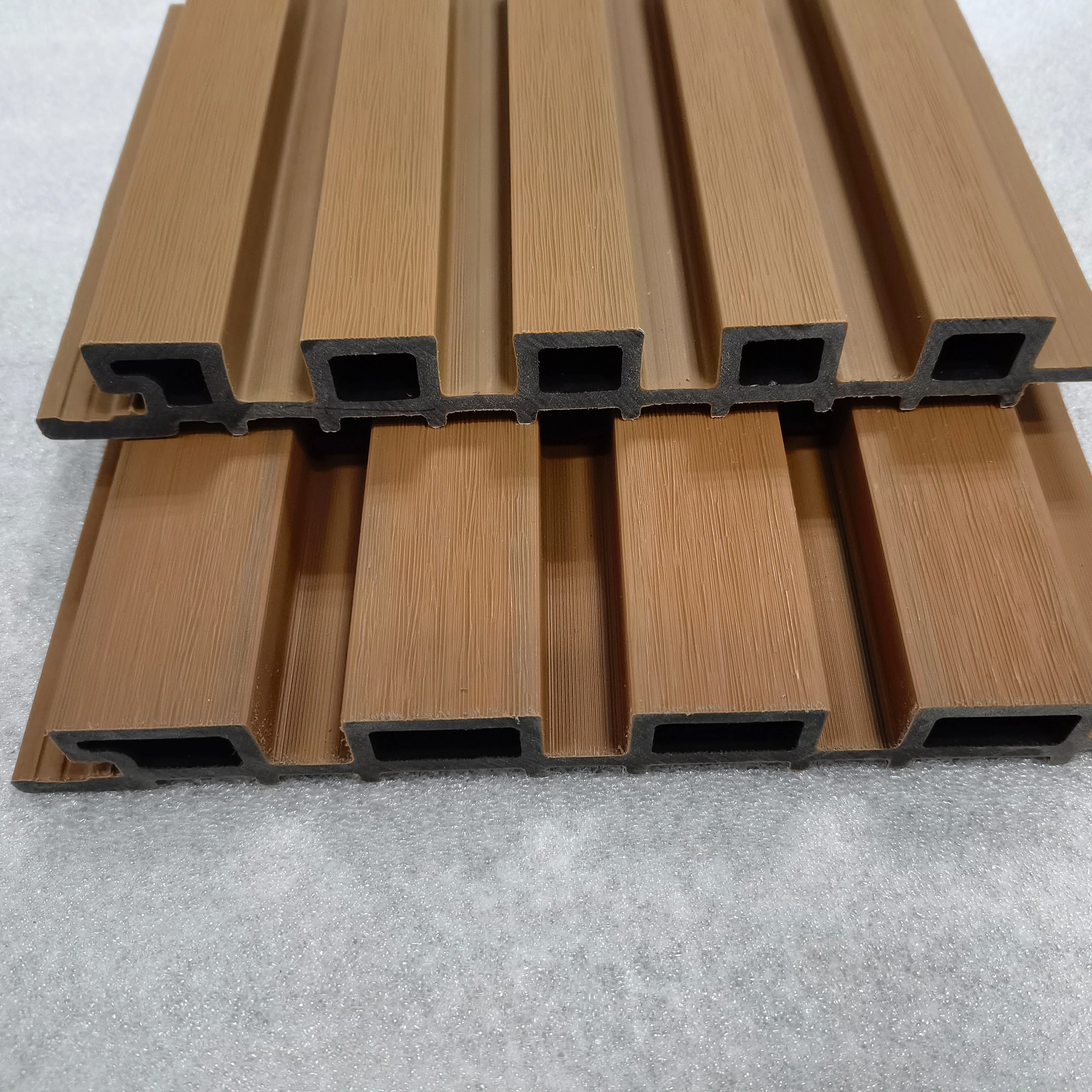 Co-Extrusion custom competitive price 3D Wall Panel Wood Plastic Composite WPC exterior wall cladding