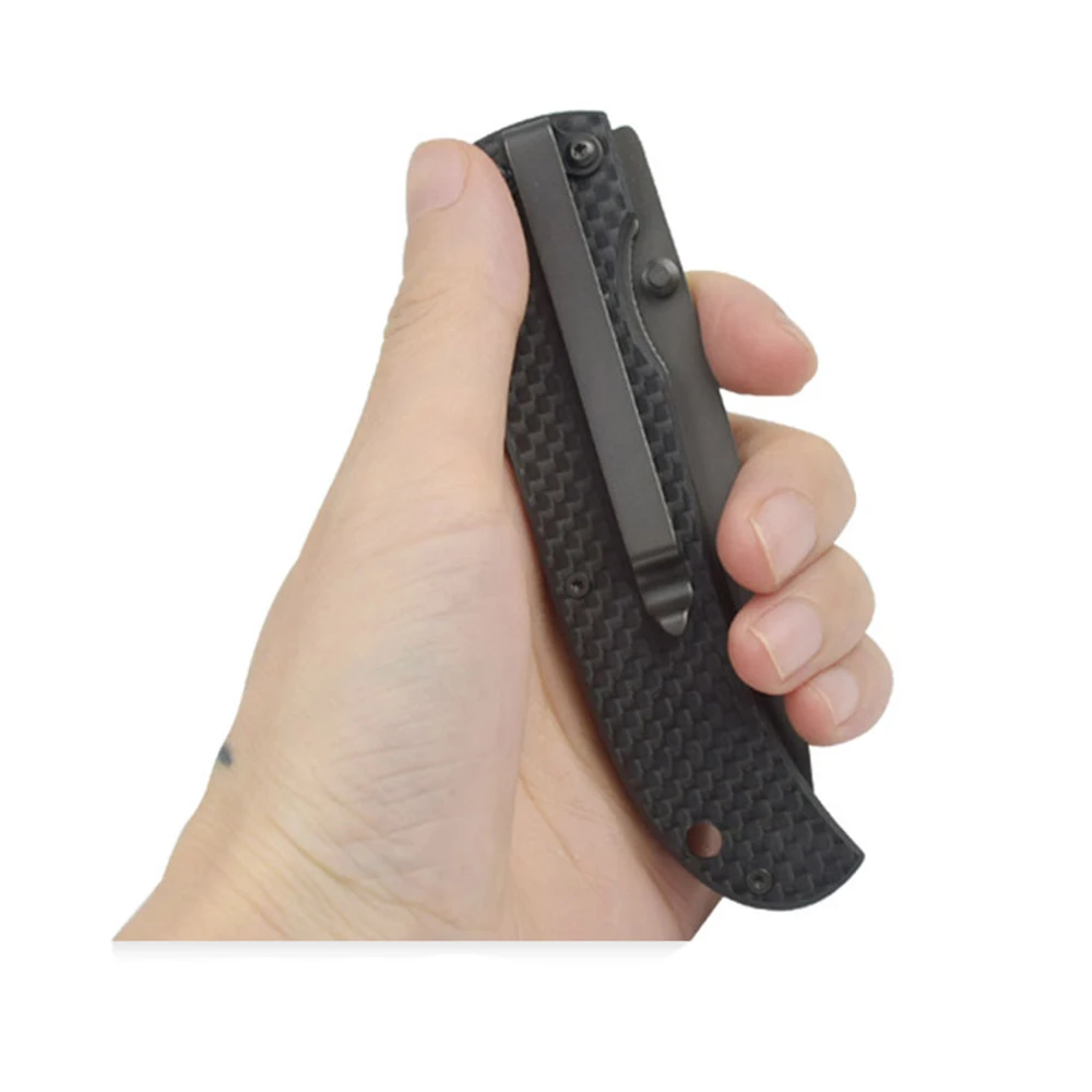 
EDC OEM Personalized Gift Mini Folding Pocket Knife Carbon Fiber Folding Knife 