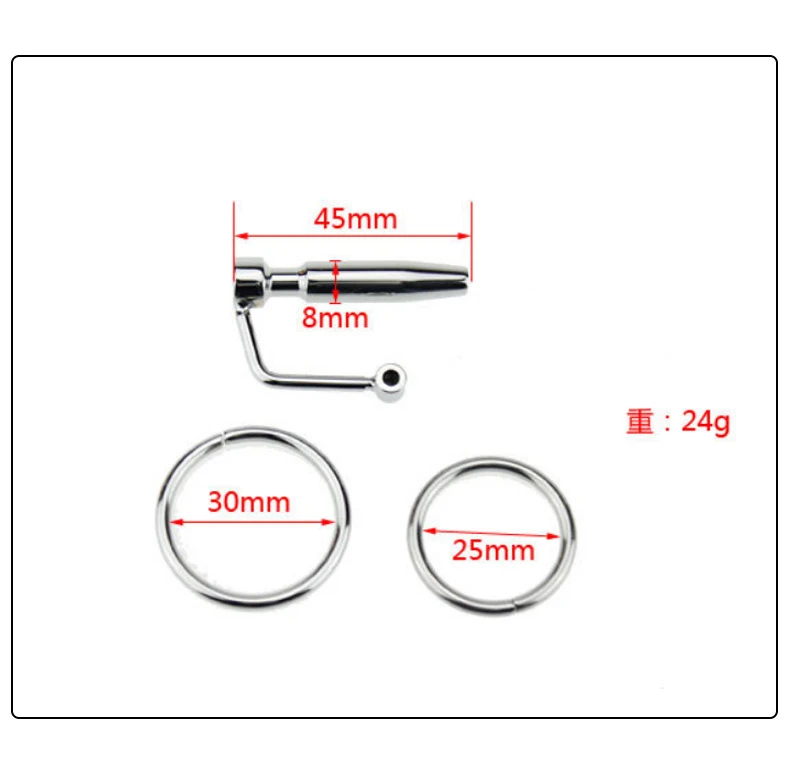 Sexy metal stainless steel urethral blockage adult toy male horse eye stimulating dilator