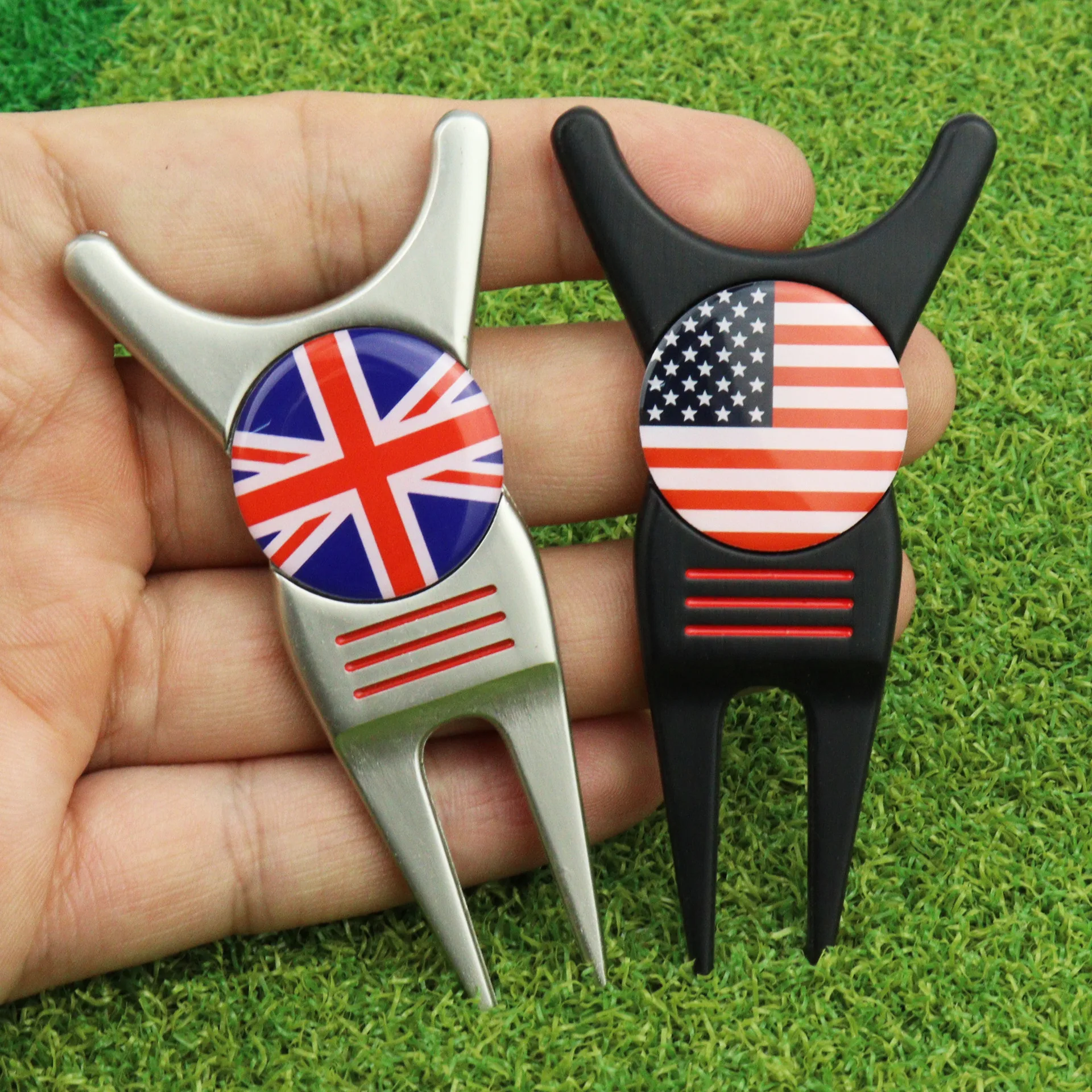 GAMEN Multifunctional Custom Made Club Holder Golf Divot Tool Repair Ball Tool Maker Golf Divot Tool