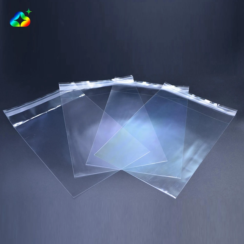Factory Price Customized Packaging Transparent Clear Opp Plastic Bags With Self Adhesive