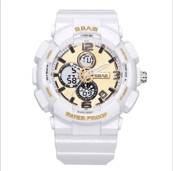 sbao 8Hot Sale Sbao Korean Fashion Trend Male Watch Outdoor Leisure Waterproof Multifunctional Electronic Wrist Gent Men Watches