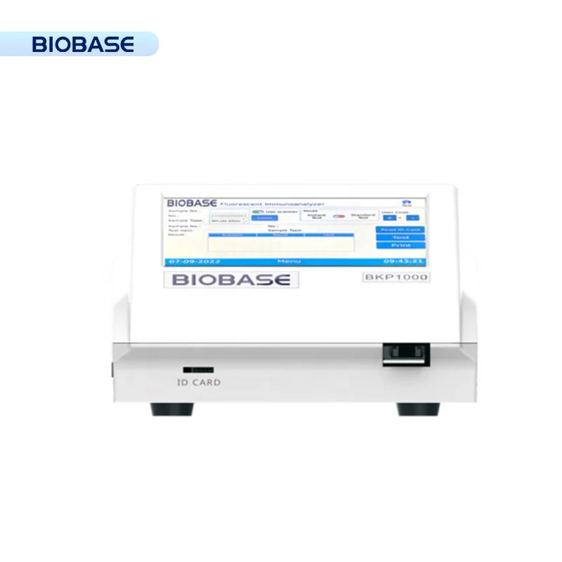 BIOBASE china Fluorescence Immunoassay Analyzer  LED Light Source Fluorescence Immunoassay Analyzer for Primary Clinical