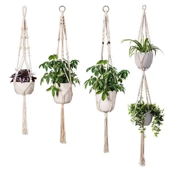 Plant hanging macrame plant hanger , cotton macrame for home decor