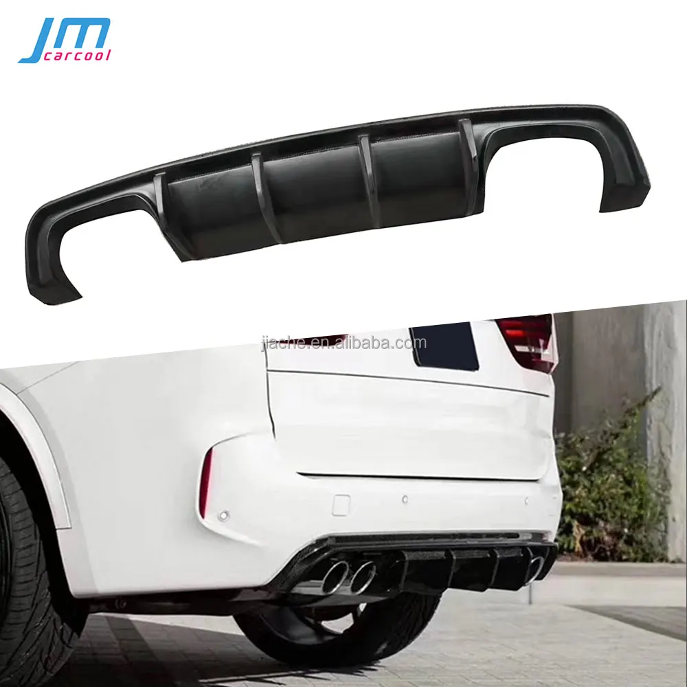 FRP Unpainted Rear Diffuser Lip Spoiler For BMW X5M F85 X6M F86 2015 -2018 Back Rear Bumper Lip Guard