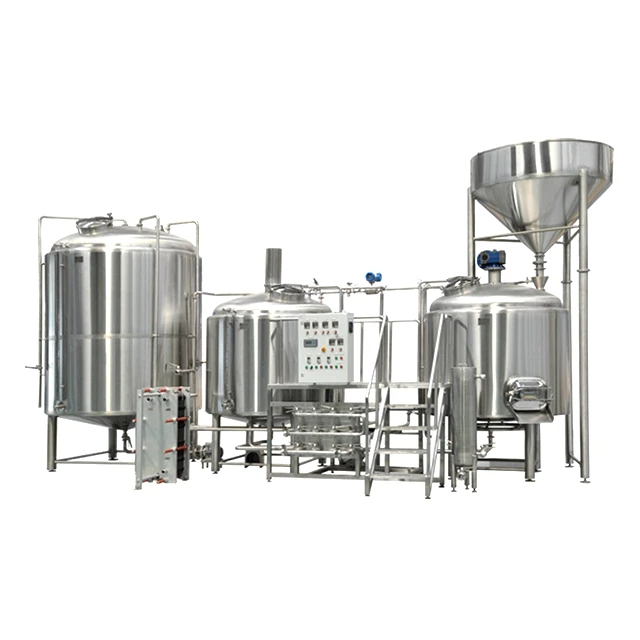 
3000L 30HL 25BBL Stainless steel steam heating 3 vessel professional commercial beer brewing systems for sale 