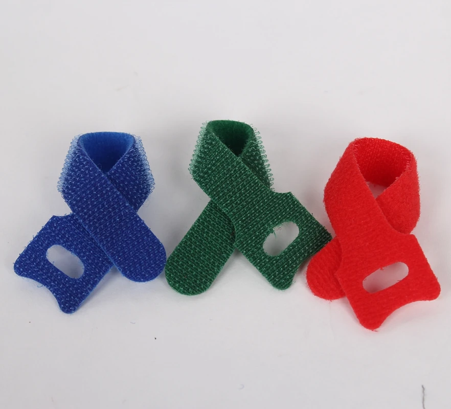 Back To Back Double Side Band Strap Reusable Colorful Hook loop Cable Tie Fastener Tape
