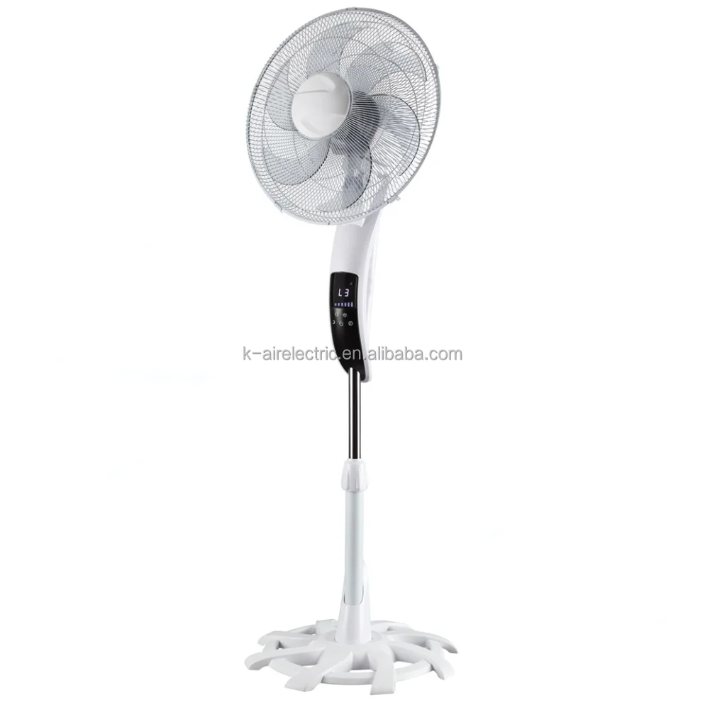 3D Wide-angle Air Supply Low Noise Strong Wind 3 Mode 12Hours Timer Standing Fan