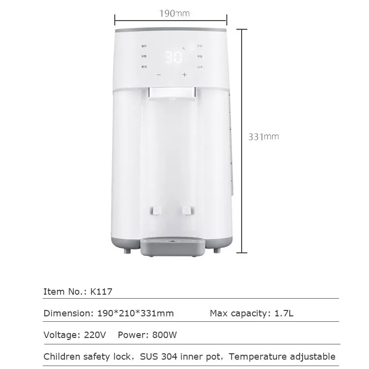 Smart multi-function 24 hours constant temperature cooling electric kettle milk maker baby feeding supplies formula dispenser