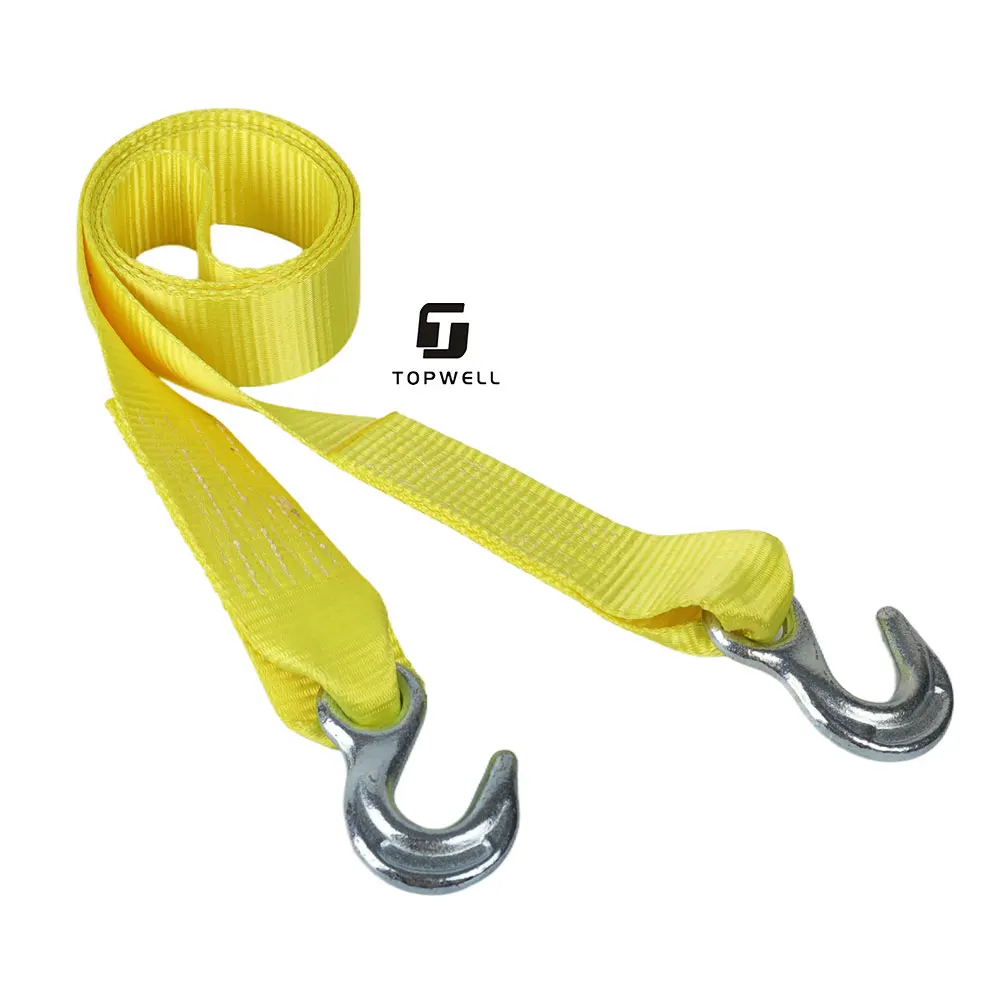 Heavy Duty Tow Strap, Strong Tow Strap for Towing Winch