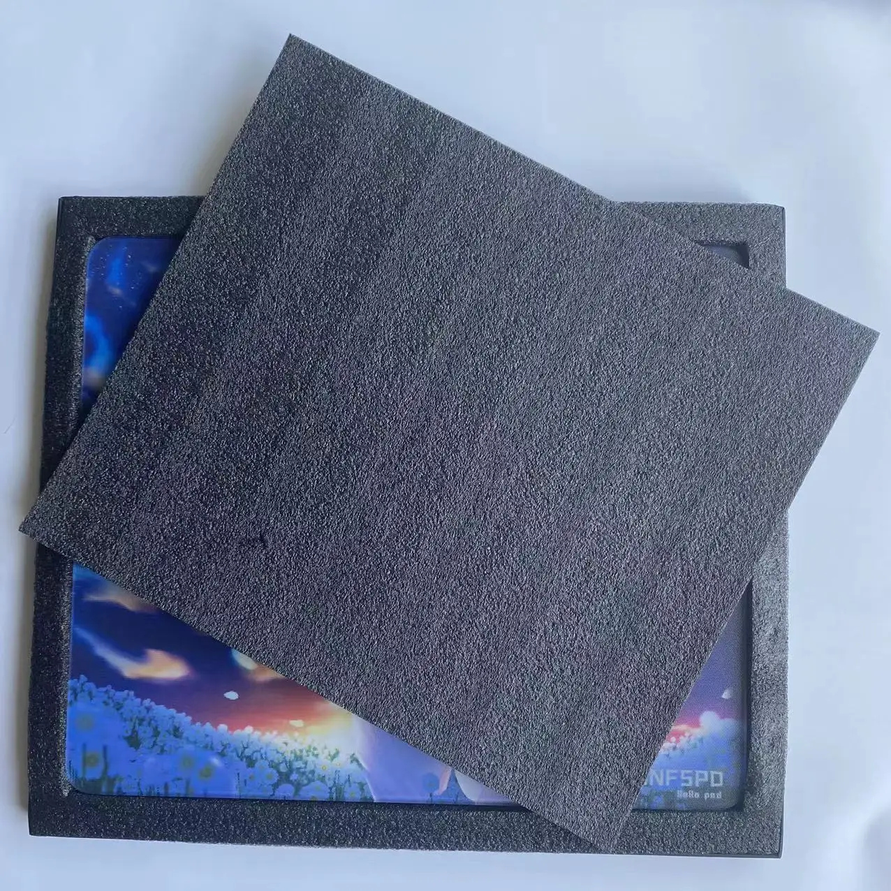 Factory customize Colored Tempered Cambric Feel Glass Mouse Pad