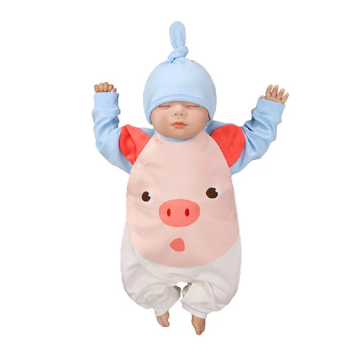 
Baby Summer Penguin Pattern Cartoon Animals Rompers Boy Long Sleeve Sleeping Wear Girl Clothes Infant Jumpsuit 