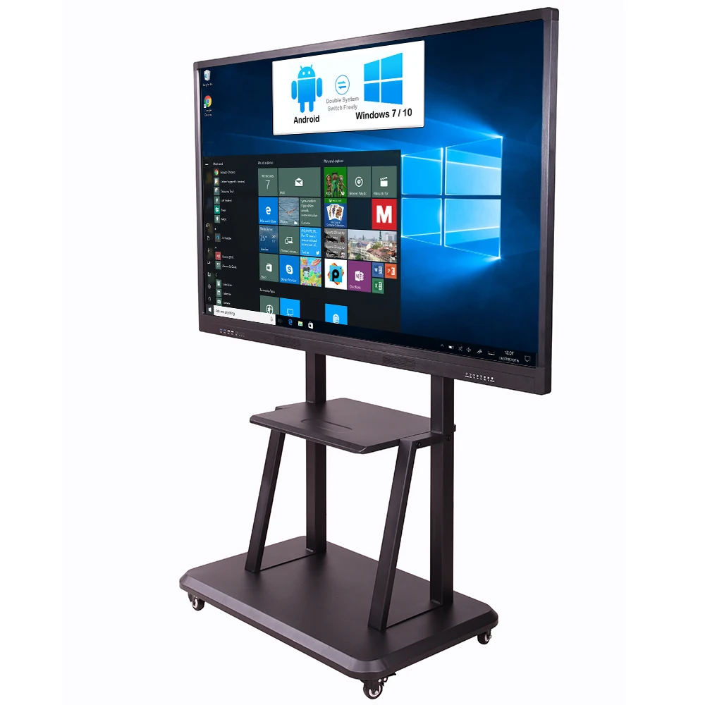 Wholesale 55 65 75 86 Inch Flat Panels Smart Board Clever Touch Screen Interactive Whiteboard