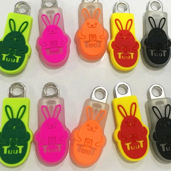 Custom three-dimensional soft glue zipper head cartoon pattern clothes baby pvc Zipper Puller