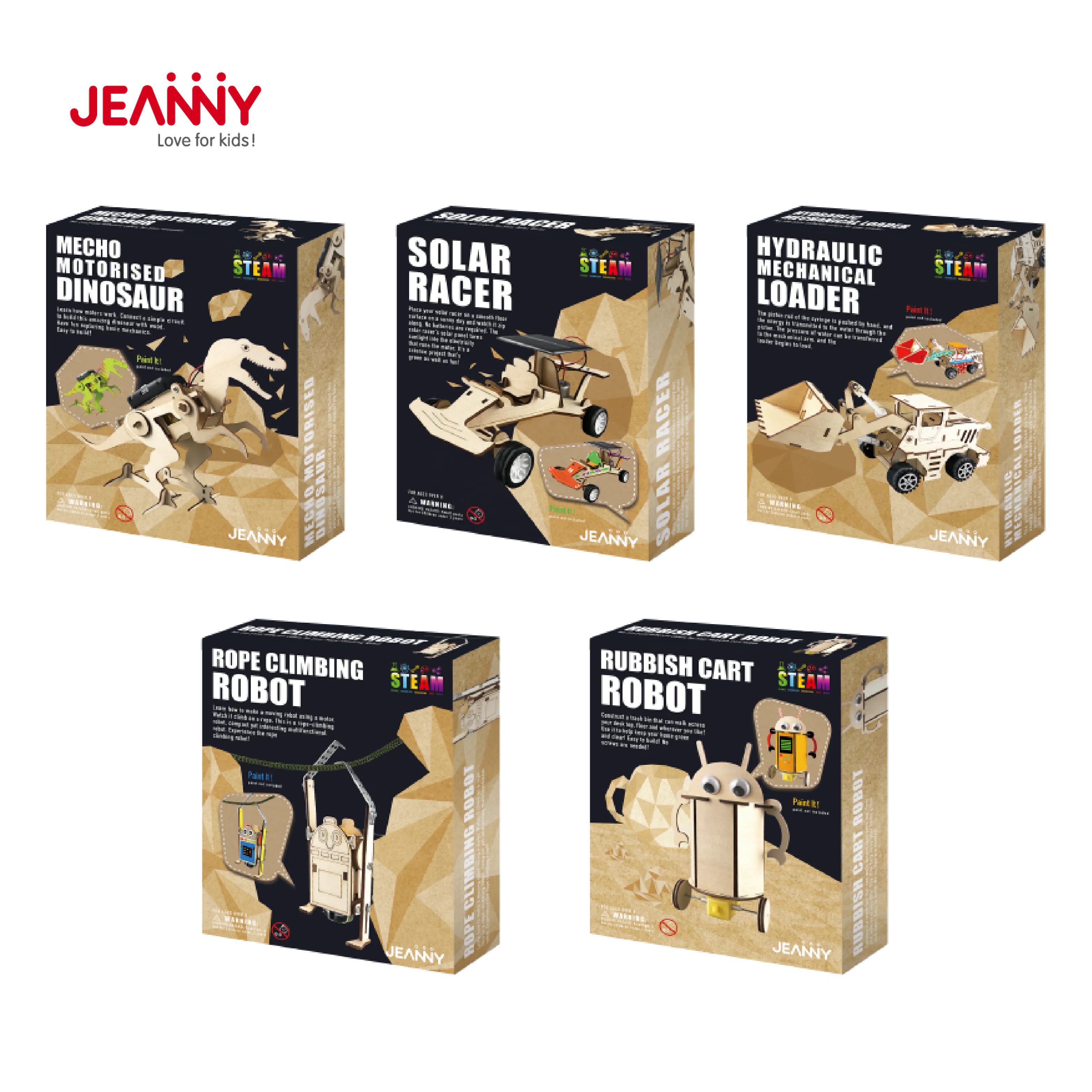 STEAM  Science Projects Kits for Kids Building Excavator Sets Hydraulic Mechanical Forklift Preschool Educational Construction