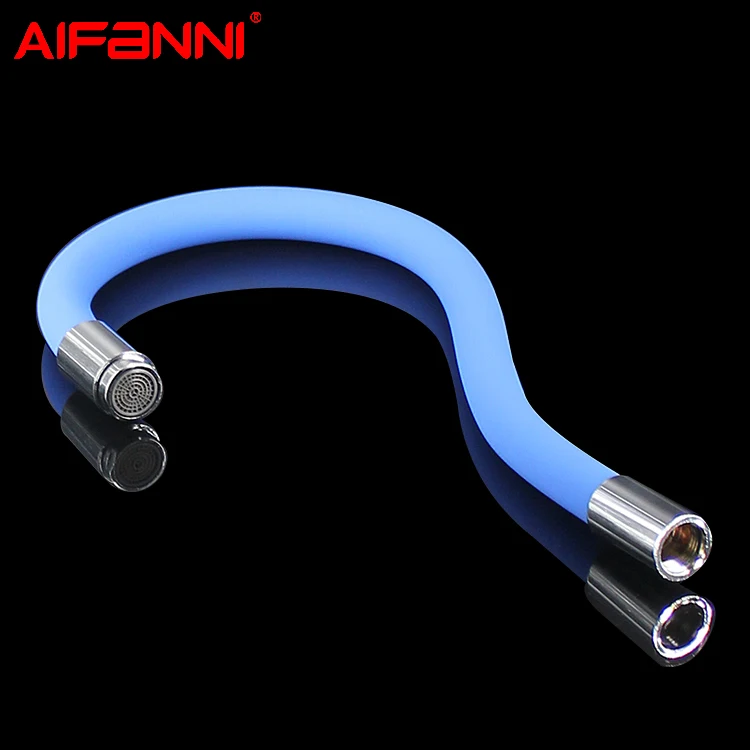 New Listing Kitchen Brass Colorful Single Handle Kitchen Sink Faucet Flexible Silicone Hose