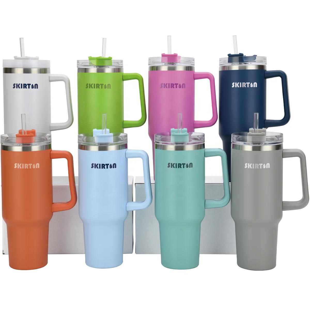 2022 пользовательская вакуумная Изолированная стакан 40 унций чашка с ручкой и соломинкой приключение гаситель