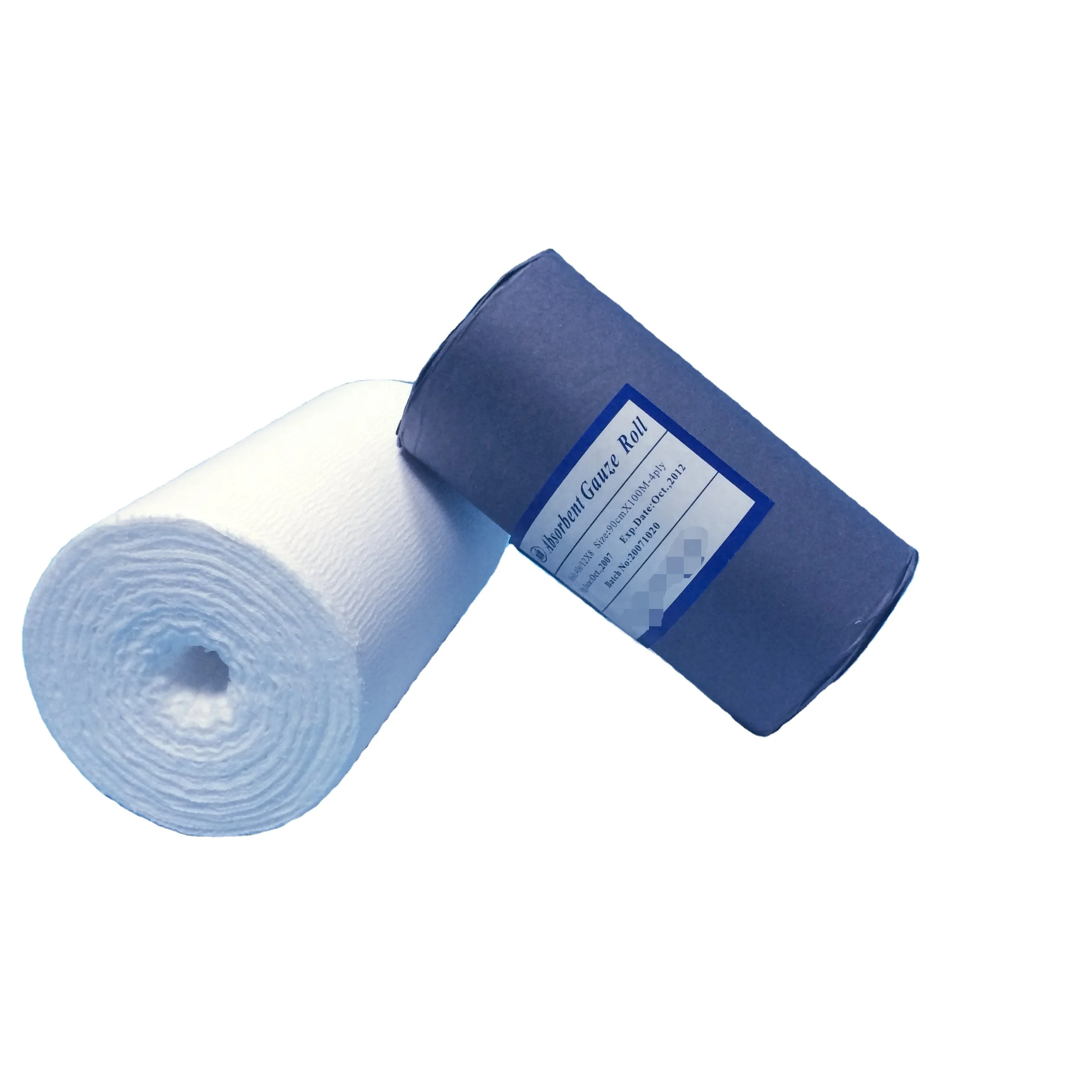 Hydrophilic Absorbent Gauze Roll ,  100% cotton absorbent gauze , 36'x100y bleaching gauze roll