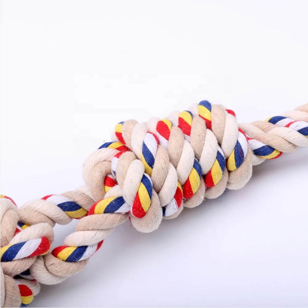 Durable dog chew toy pet chew rope cotton rope