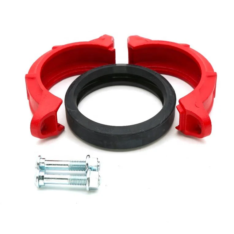 Fire fighting grooved steel Pipe Fitting  Products Flexible Coupling elbow Tee for preventing fire